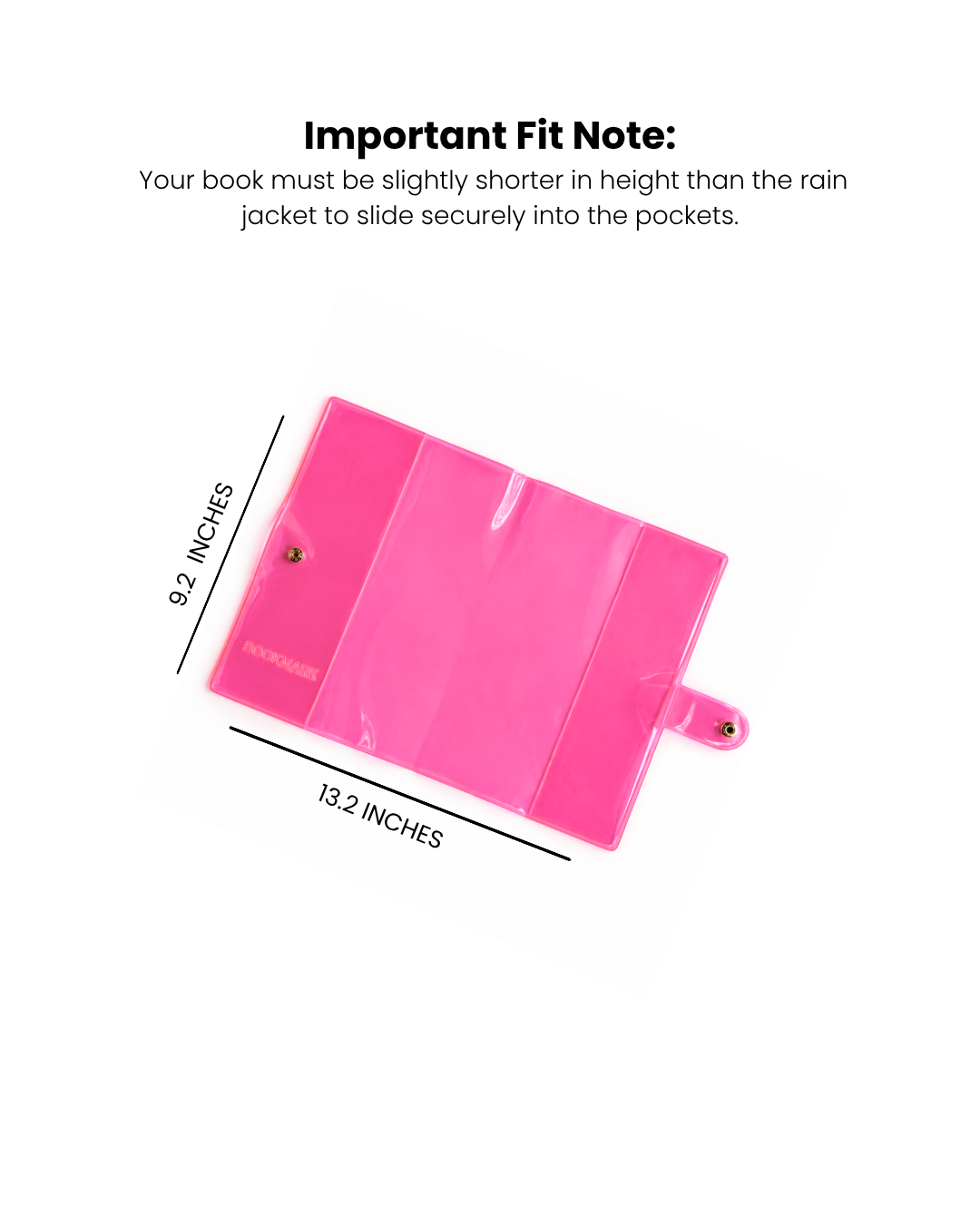 Neon Pink Book Rain Jacket
