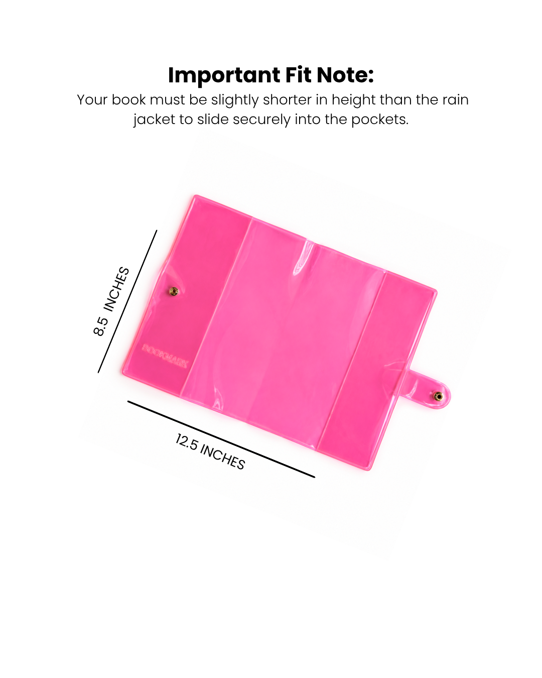 Neon Pink Book Rain Jacket